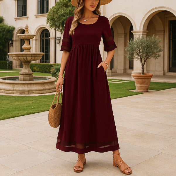 Adeline | Elegant Dress With Tummy Coverage