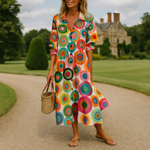 LINA | TUMMY COVERING BOHO DRESS